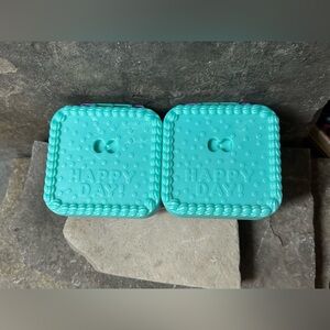 Teal Happy Day Keep Sake Containers